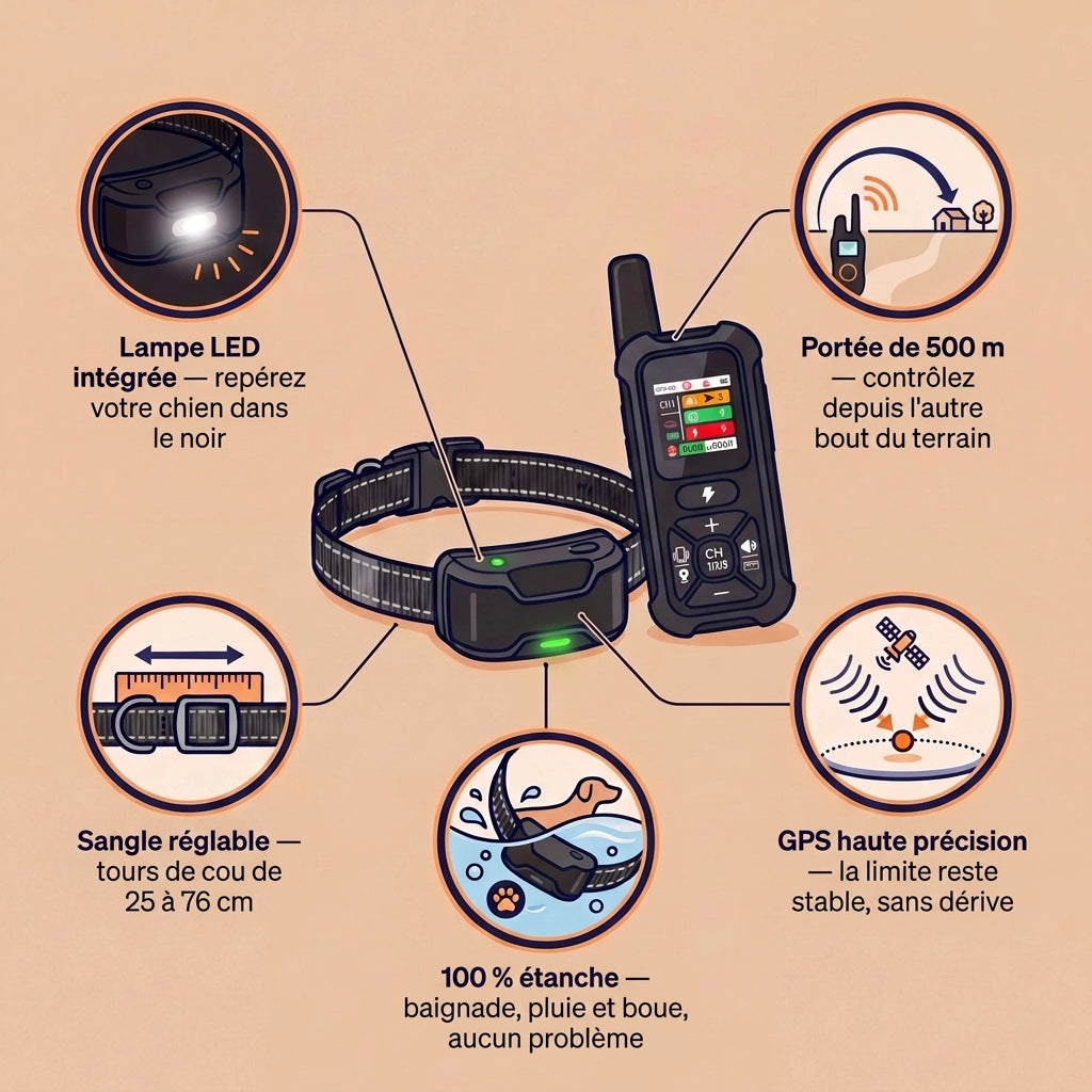 Les atouts du collier et de la télécommande Sentinel